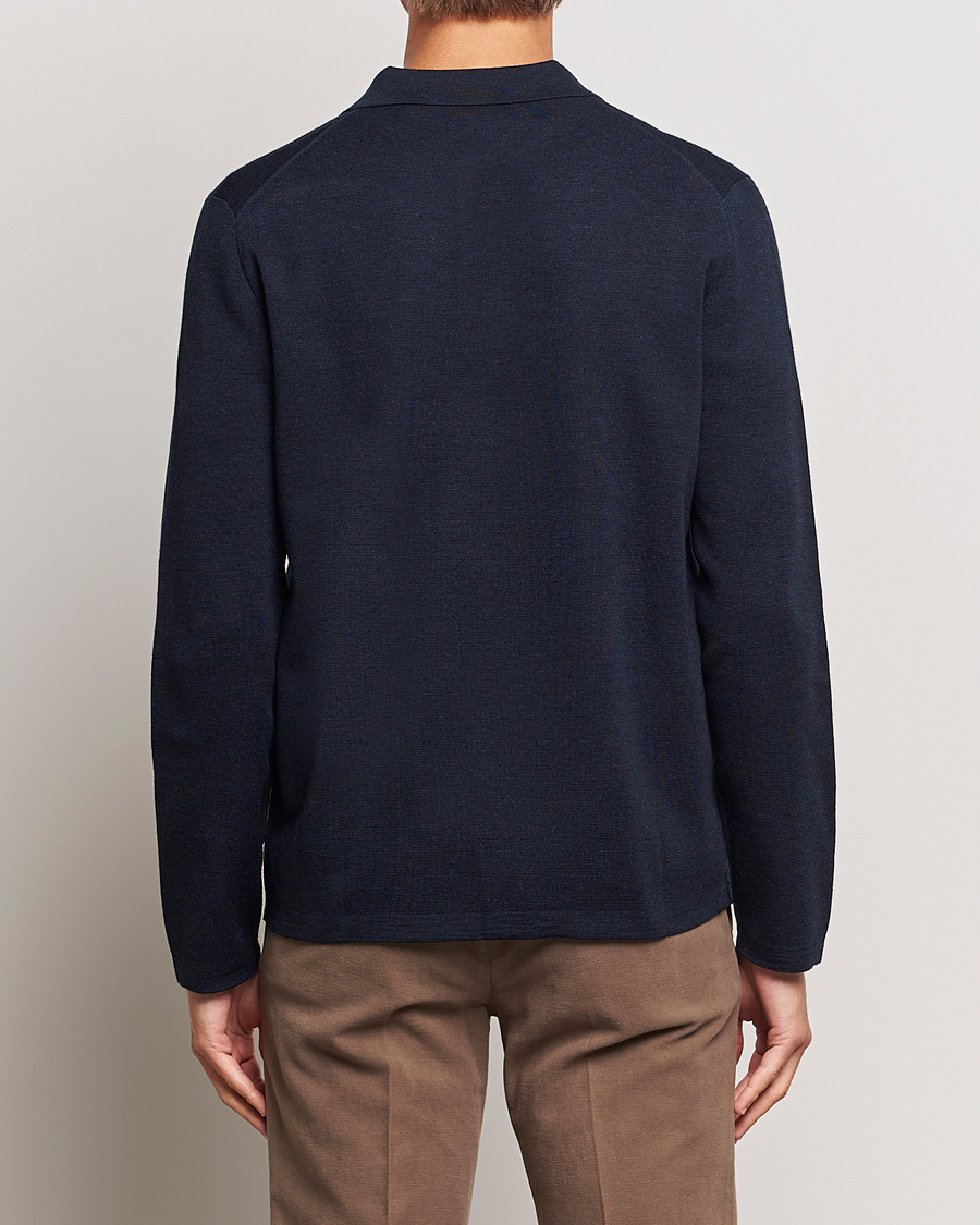 Herren | Pullover | Morris Heritage | Dressed Wool Cardigan Navy