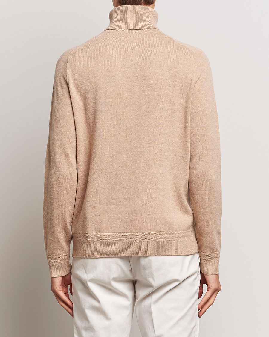 Herren | Pullover | Morris Heritage | Dalton Wool/Cashmere Rollneck Camel