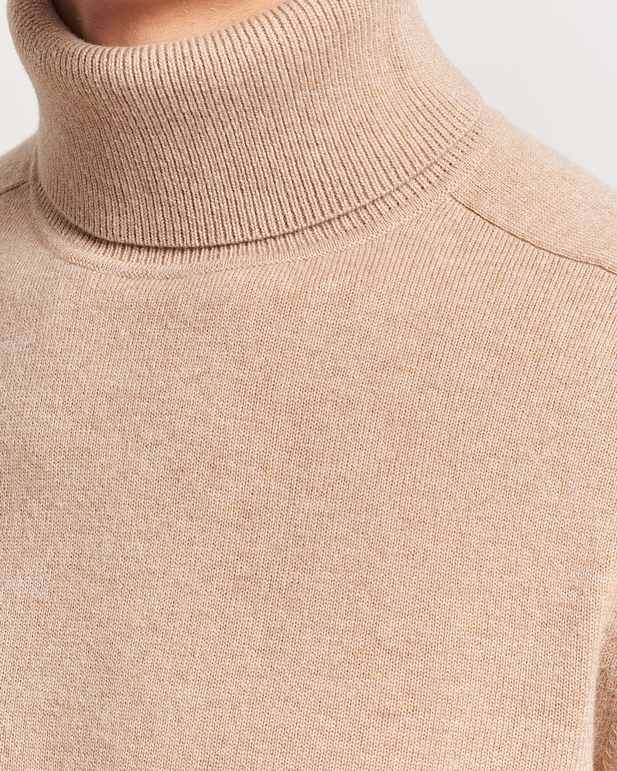 Herren | Pullover | Morris Heritage | Dalton Wool/Cashmere Rollneck Camel