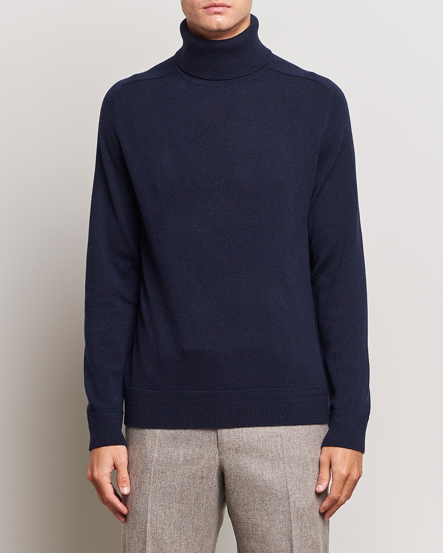 Herren |  | Morris Heritage | Dalton Wool/Cashmere Rollneck Navy