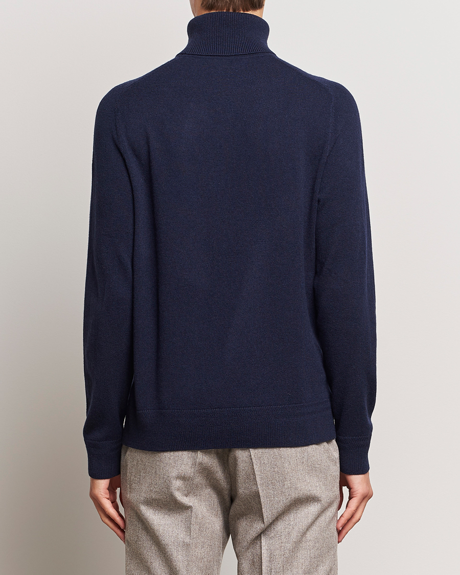 Herren | Pullover | Morris Heritage | Dalton Wool/Cashmere Rollneck Navy