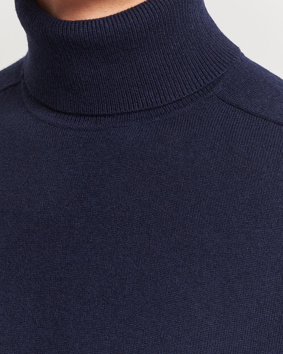 Herren | Pullover | Morris Heritage | Dalton Wool/Cashmere Rollneck Navy