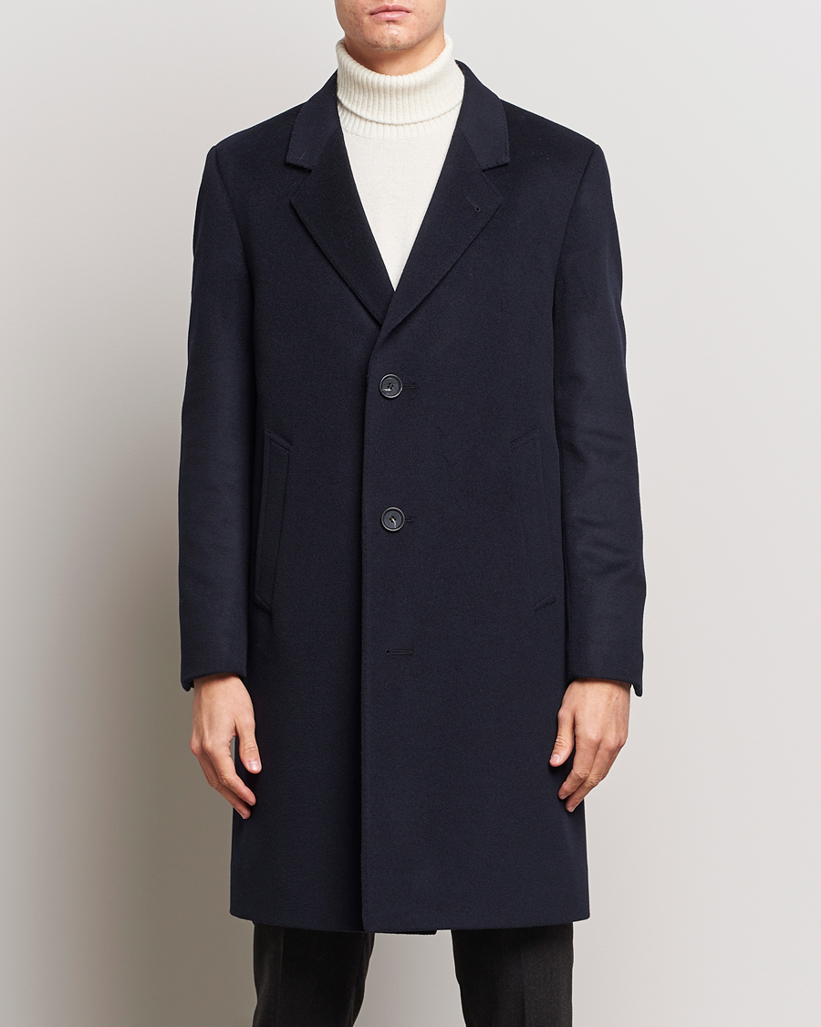 Herren |  | Oscar Jacobson | Shaw Wool/Cashmere Coat Navy