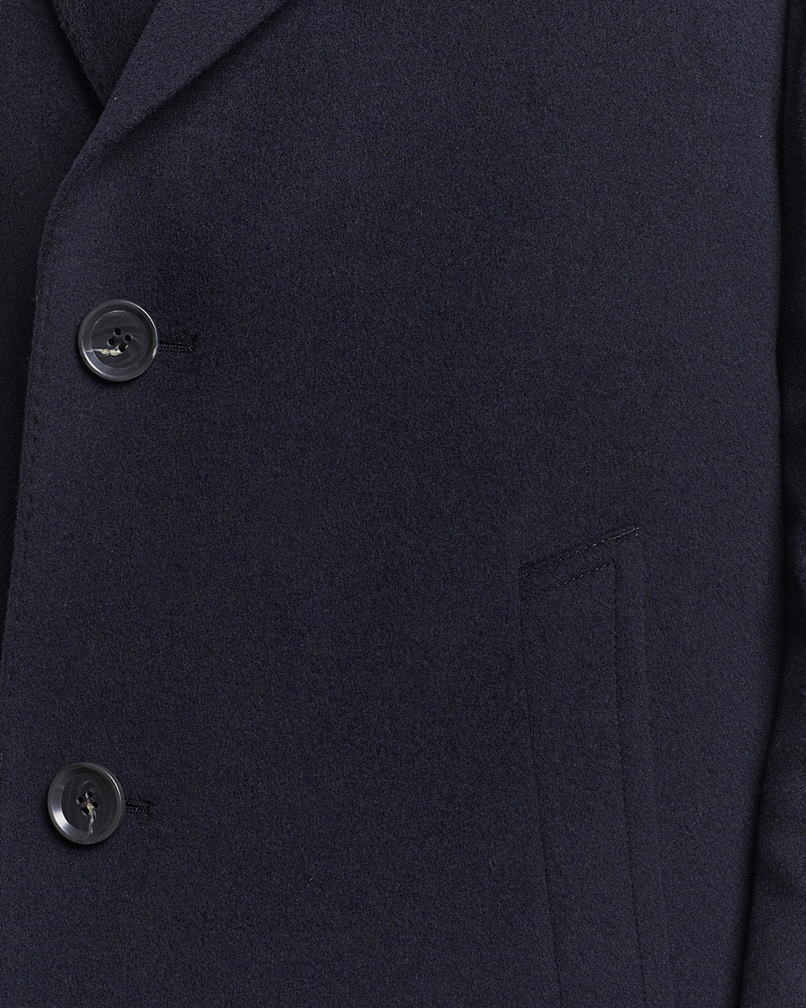 Herren | Jacken | Oscar Jacobson | Shaw Wool/Cashmere Coat Navy