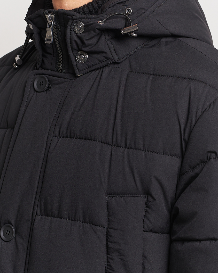 Herren | Jacken | Oscar Jacobson | Stormar Padded Nylon Parka Black