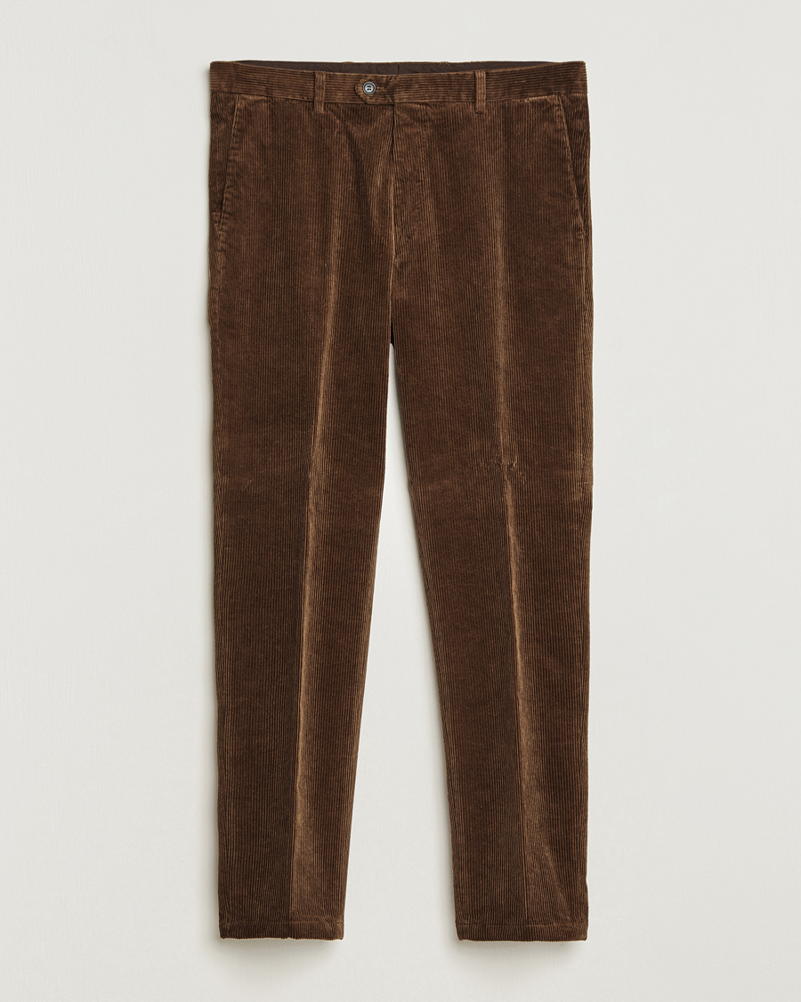 Herren | Hosen | Oscar Jacobson | Denz Corduroy Trousers Brown