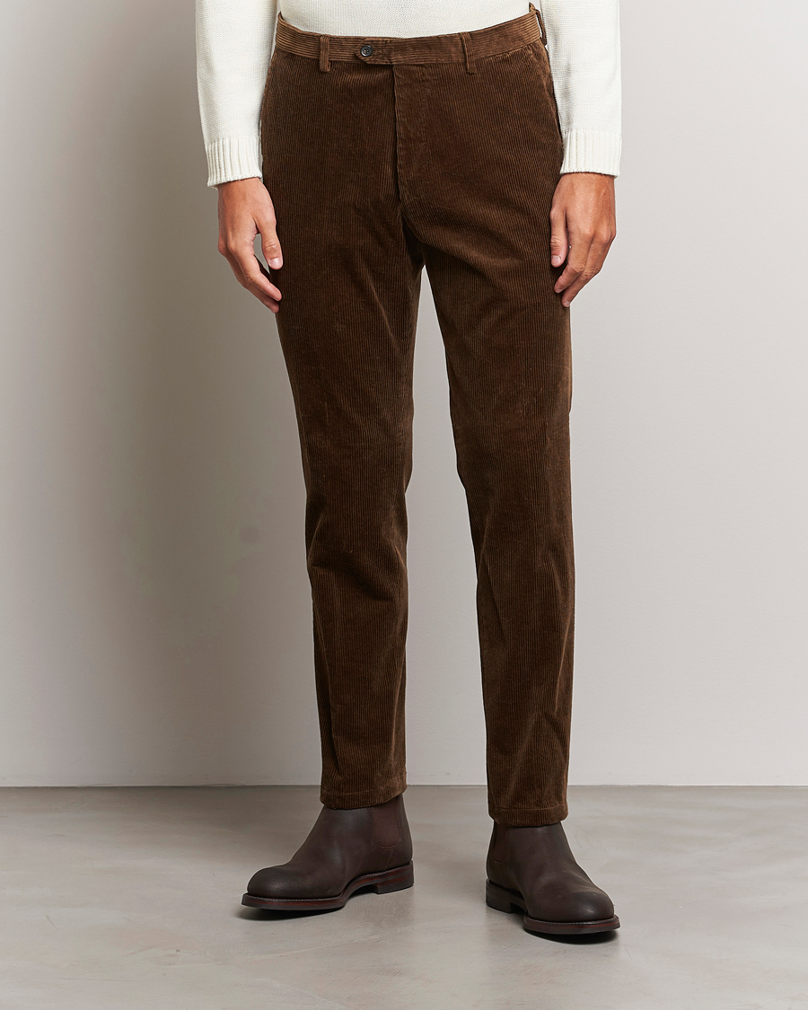 Herren | Hosen | Oscar Jacobson | Denz Corduroy Trousers Brown