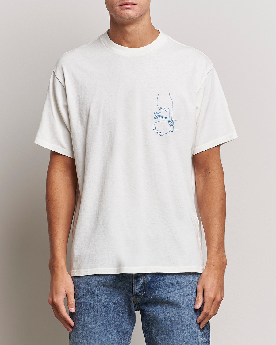 Herren |  | Nudie Jeans | Koffe Future Crew Neck T-Shirt Off White