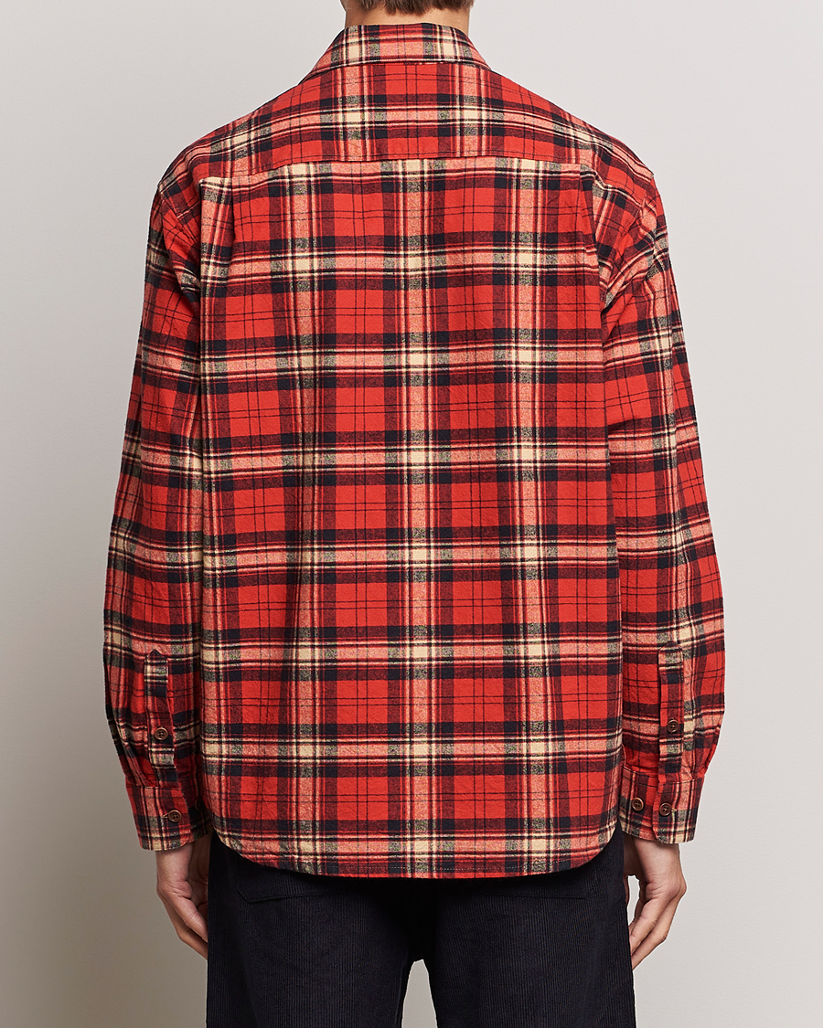 Herren | Hemden | Nudie Jeans | Filip Flannel Checked Shirt Red