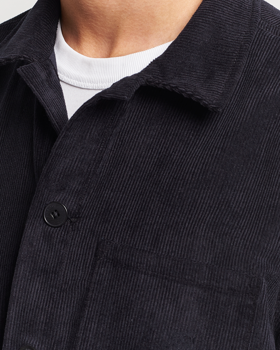 Herren | Hemden | Nudie Jeans | Buddy Corduroy Overshirt Navy