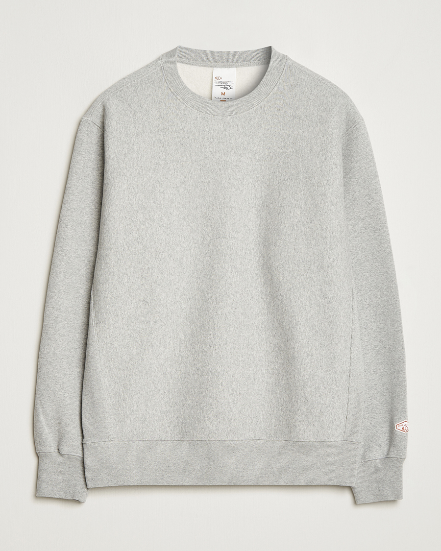 Herren | Pullover | Nudie Jeans | Hasse Crew Neck Sweatshirt Grey Melange