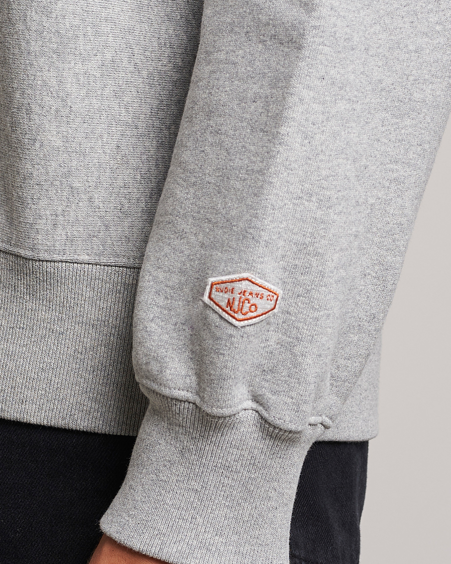 Herren | Pullover | Nudie Jeans | Hasse Crew Neck Sweatshirt Grey Melange