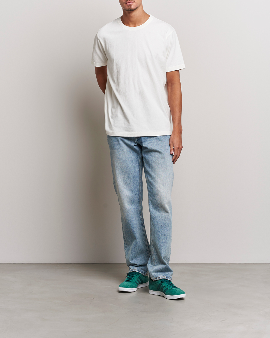 Nudie Jeans Uno Everyday Crew Neck T Shirt Chalk White
