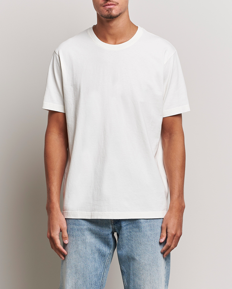 Herren | Nudie Jeans | Nudie Jeans | Uno Everyday Crew Neck T-Shirt Chalk White