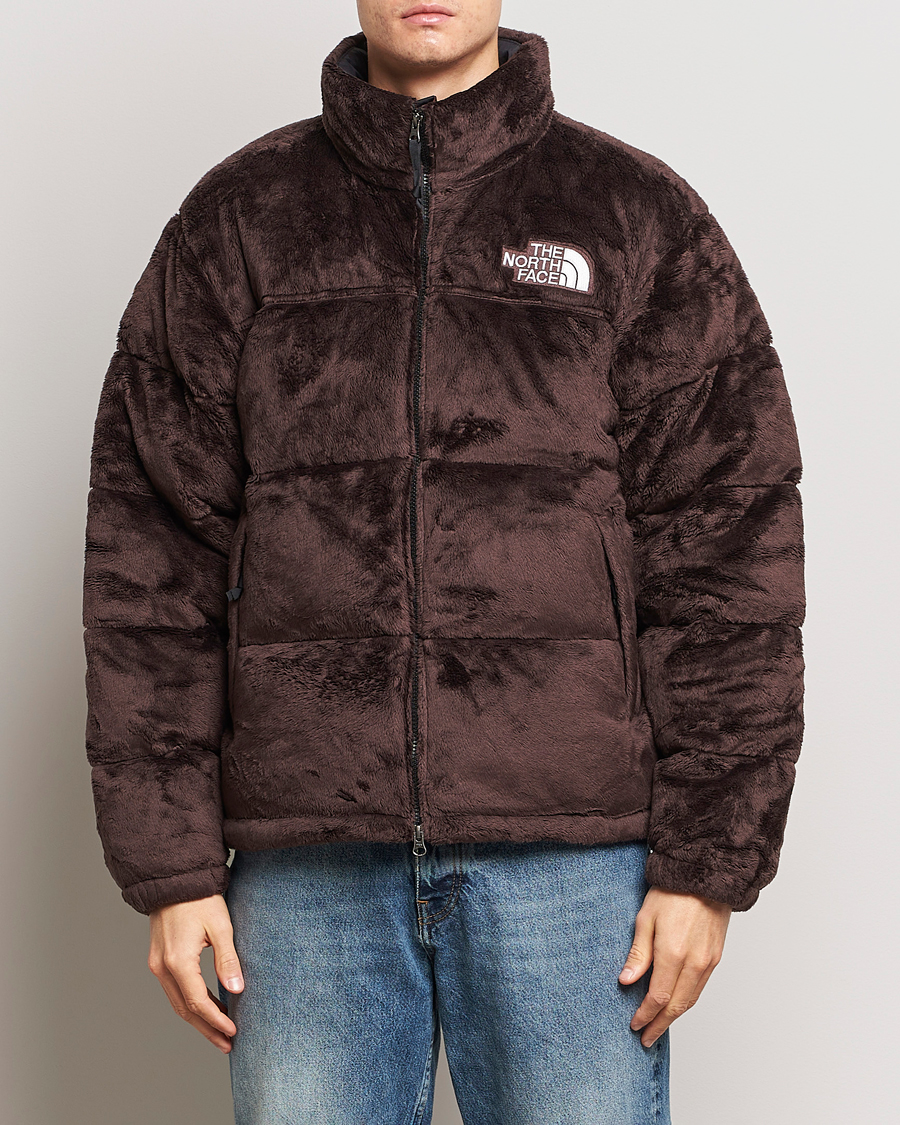 The North Face 1996 Retro Nuptse Fleece Velour Jacket Coal Brown