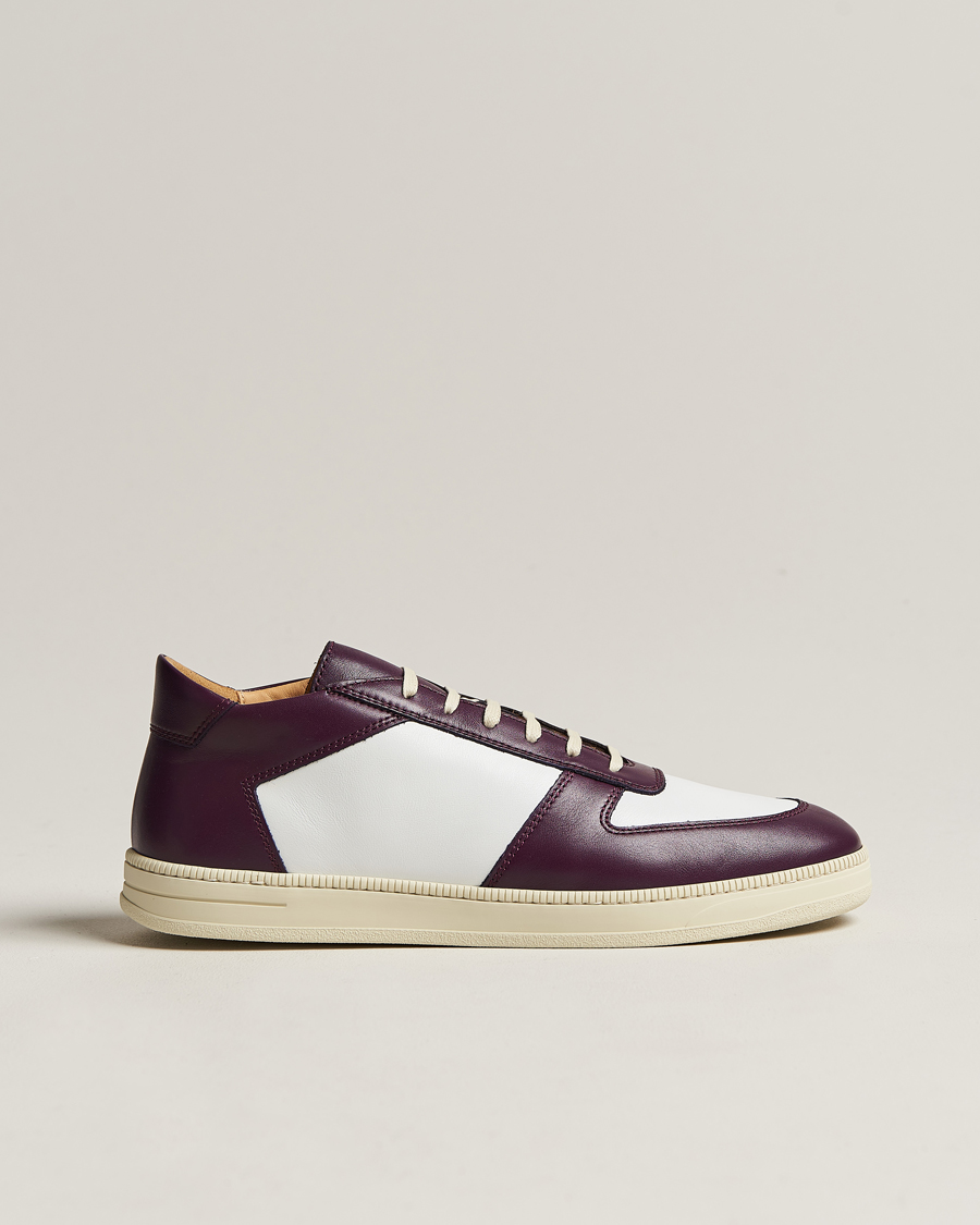 Herren | CQP Cingo Leather Sneaker Eggplant/White | CQP | Cingo Leather Sneaker Eggplant/White