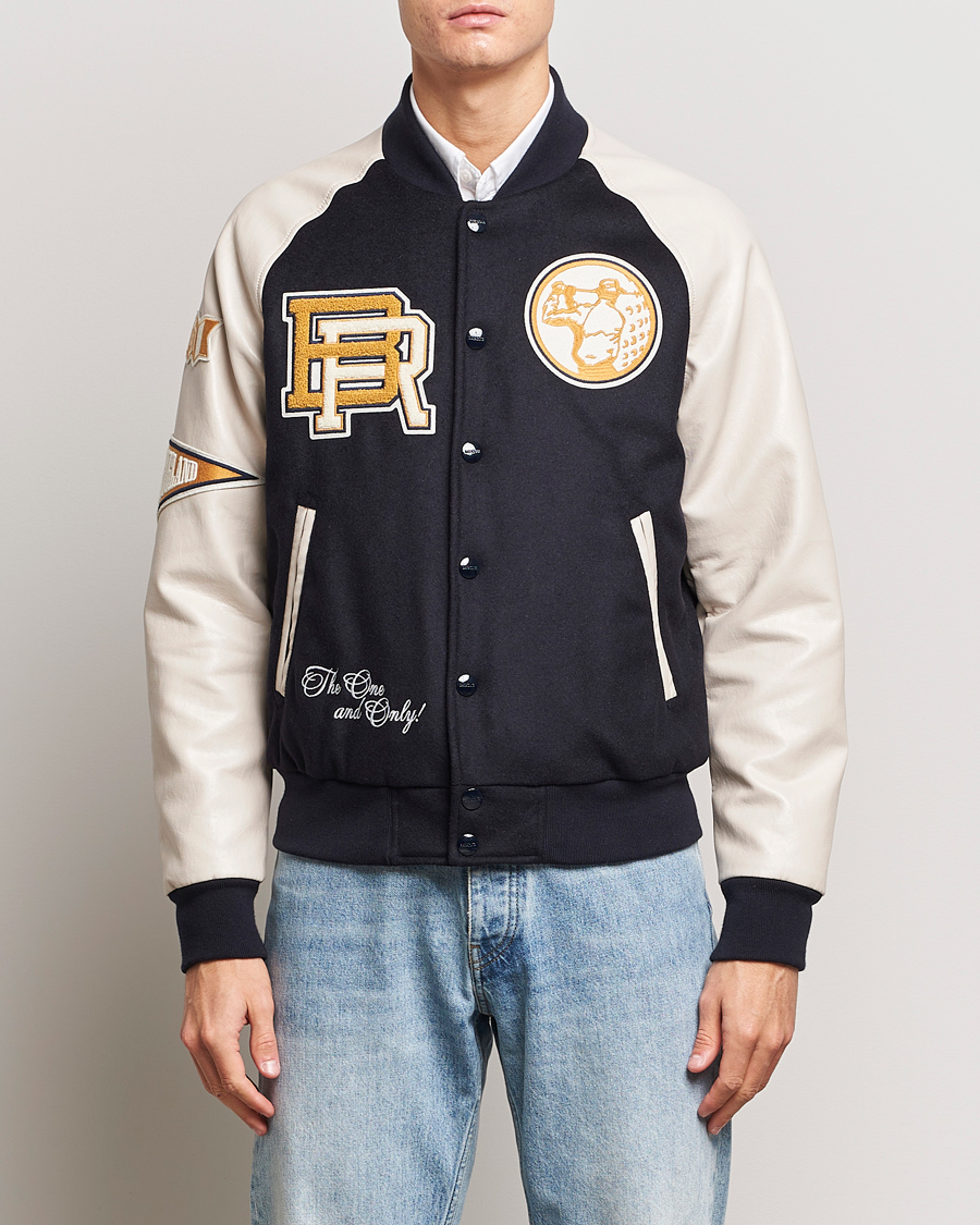 Herren | Jacken | Baracuta | Wool Varsity Jacket Dark Navy