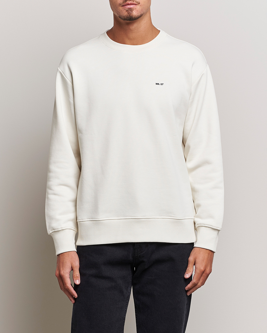 Herren |  | NN07 | Briggs Logo Crew Neck Sweatshirt Off White