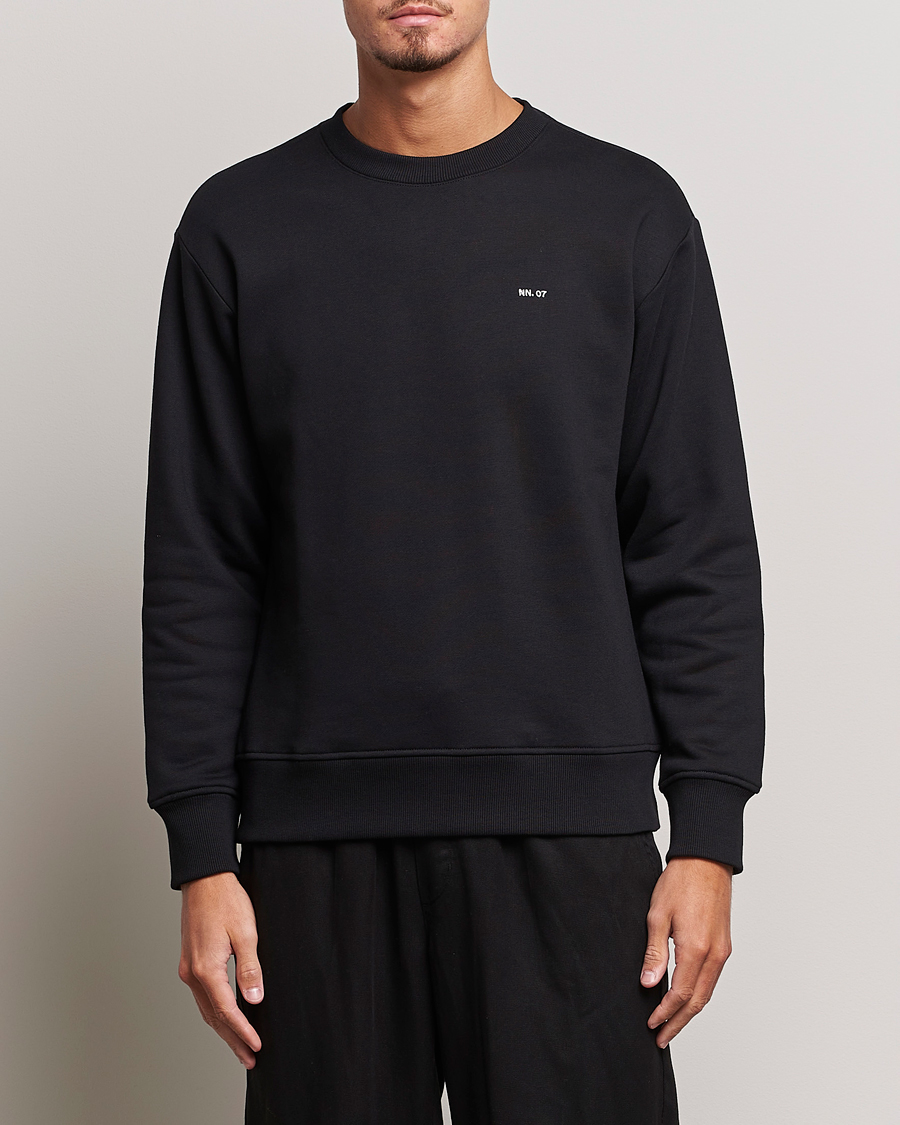 Herren | Business & Beyond | NN07 | Briggs Logo Crew Neck Sweatshirt Black