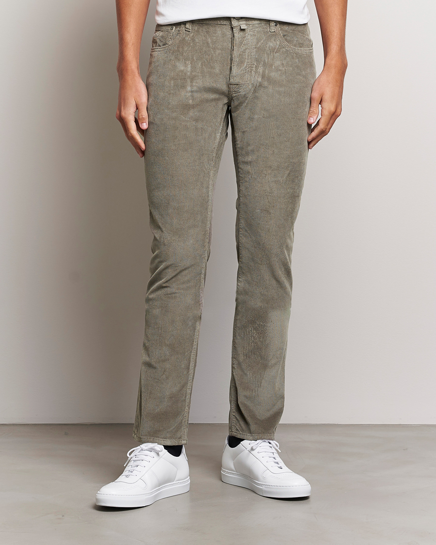 Herren | Jacob Cohën | Jacob Cohën | Bard 5-Pocket Medium Corduroy Trousers Taupe