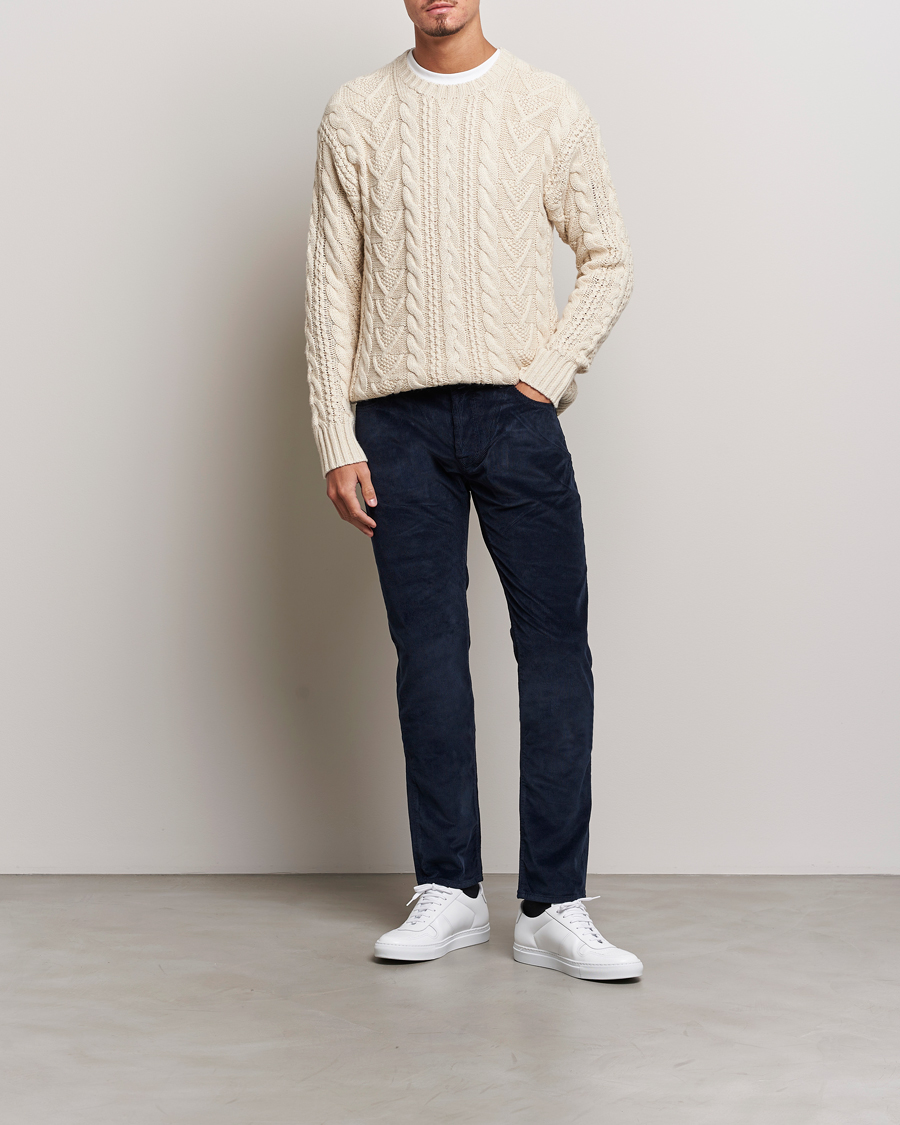 Herren | Hosen | Jacob Cohën | Bard 5-Pocket Medium Corduroy Trousers Navy