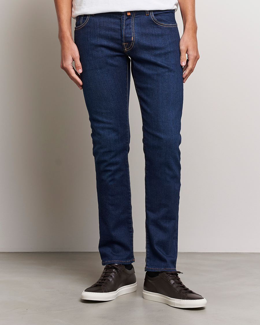Herren |  | Jacob Cohën | Nick Slim Fit Stretch Jeans Mid Blue