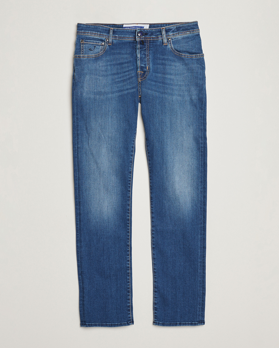 Herren | Jeans | Jacob Cohën | Nick Slim Fit Stretch Jeans Blue
