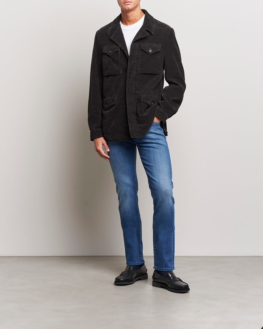 Herren | Jeans | Jacob Cohën | Nick Slim Fit Stretch Jeans Blue