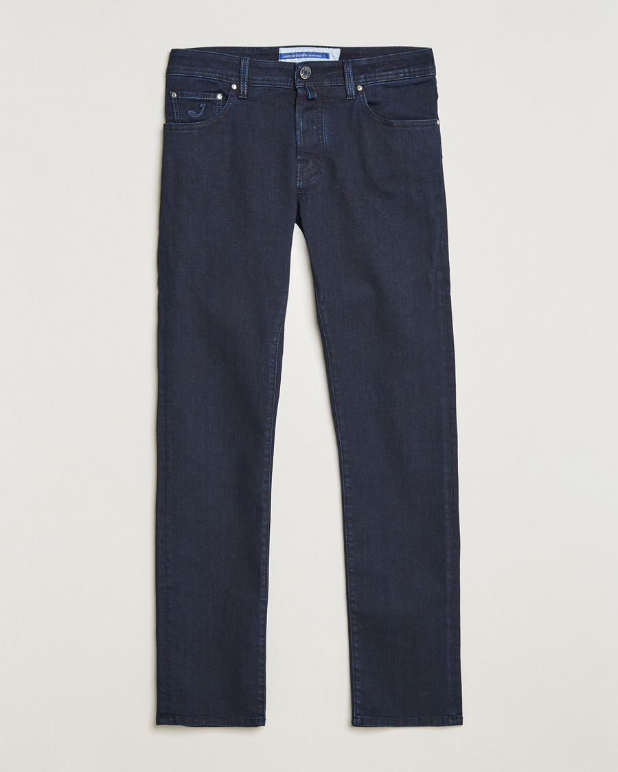 Herren | Jeans | Jacob Cohën | Nick Slim Fit Stretch Jeans Blue Black