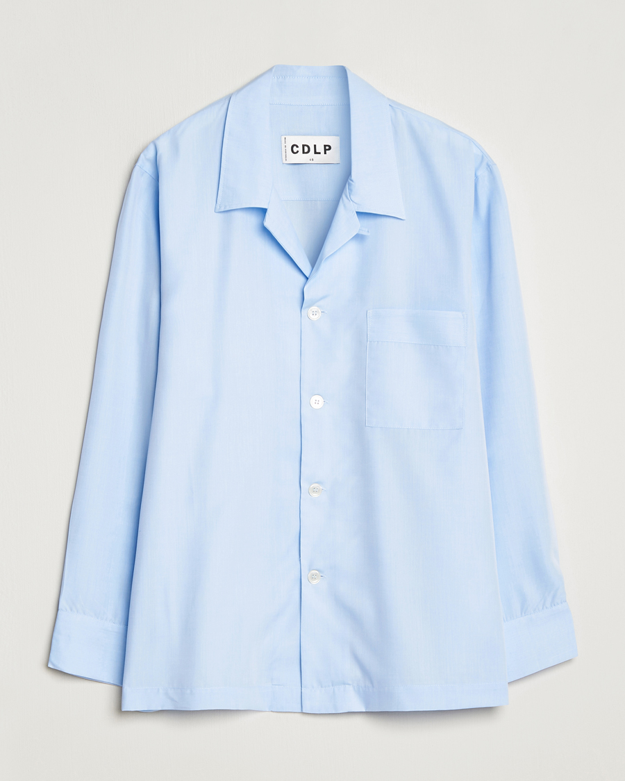 Herren | Schlafanzüge & Bademäntel | CDLP | Long Sleeve Pyjama Shirt Sky Blue
