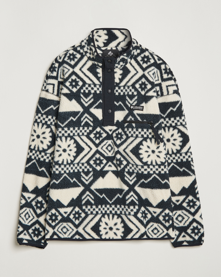 Herren | Pullover | Columbia | Helvetia Half Snap Fleece Black Checkered