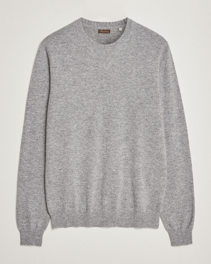 Herren | Pullover | Stenströms | Cashmere Crewneck Grey