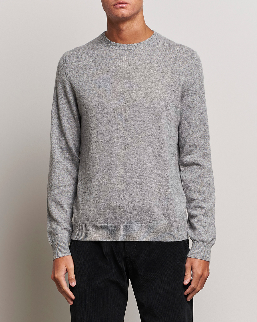 Herren | Pullover | Stenströms | Cashmere Crewneck Grey