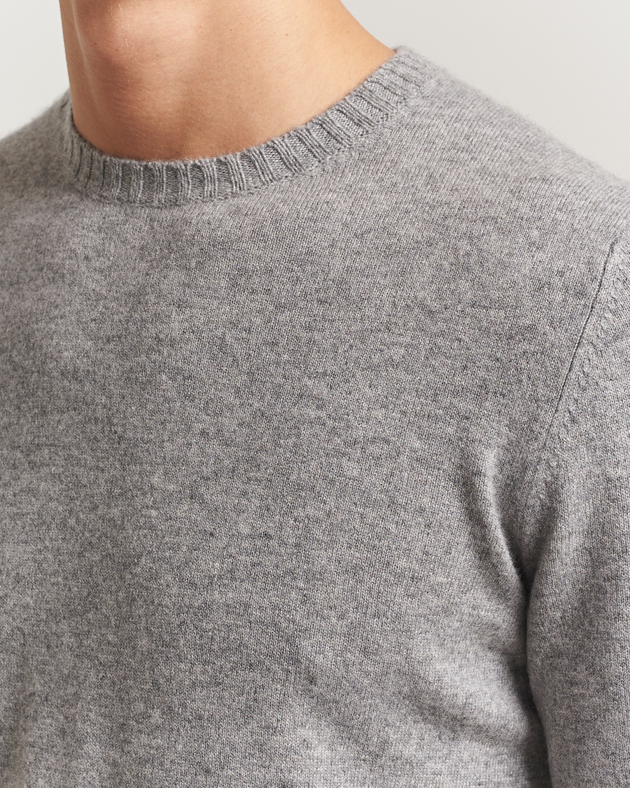 Herren | Pullover | Stenströms | Cashmere Crewneck Grey