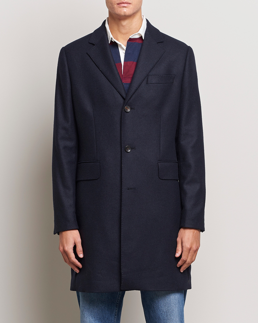 Herren | Jacken | Morris | Wool Coat Navy