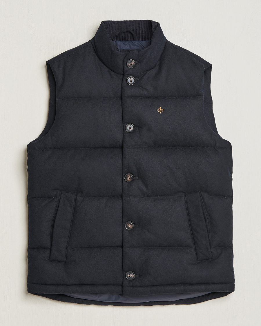 Herren |  | Morris | Alston Wool Flanell Vest Blue