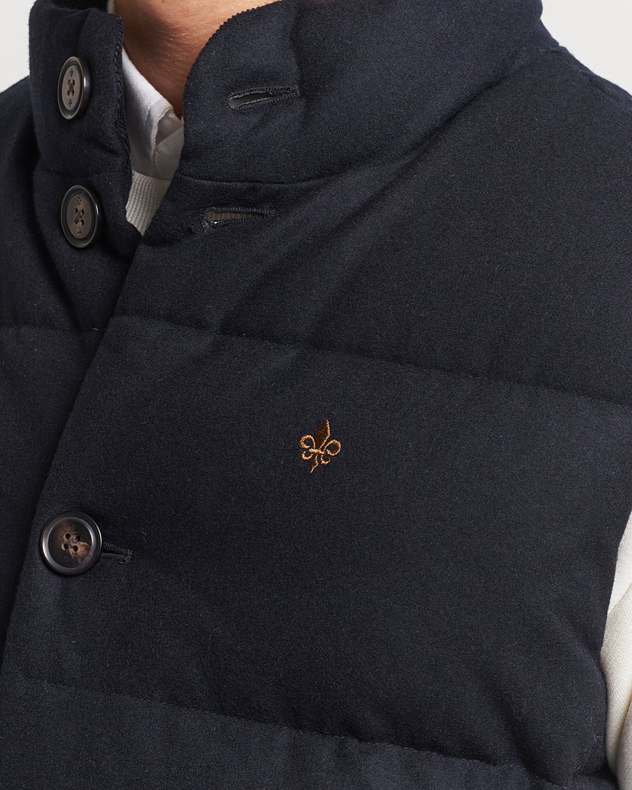 Herren | Jacken | Morris | Alston Wool Flanell Vest Blue