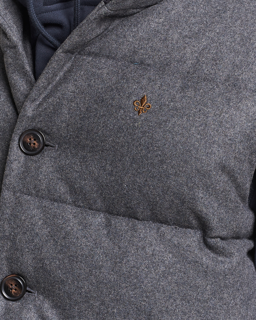 Herren | Jacken | Morris | Alston Wool Flanell Vest Grey
