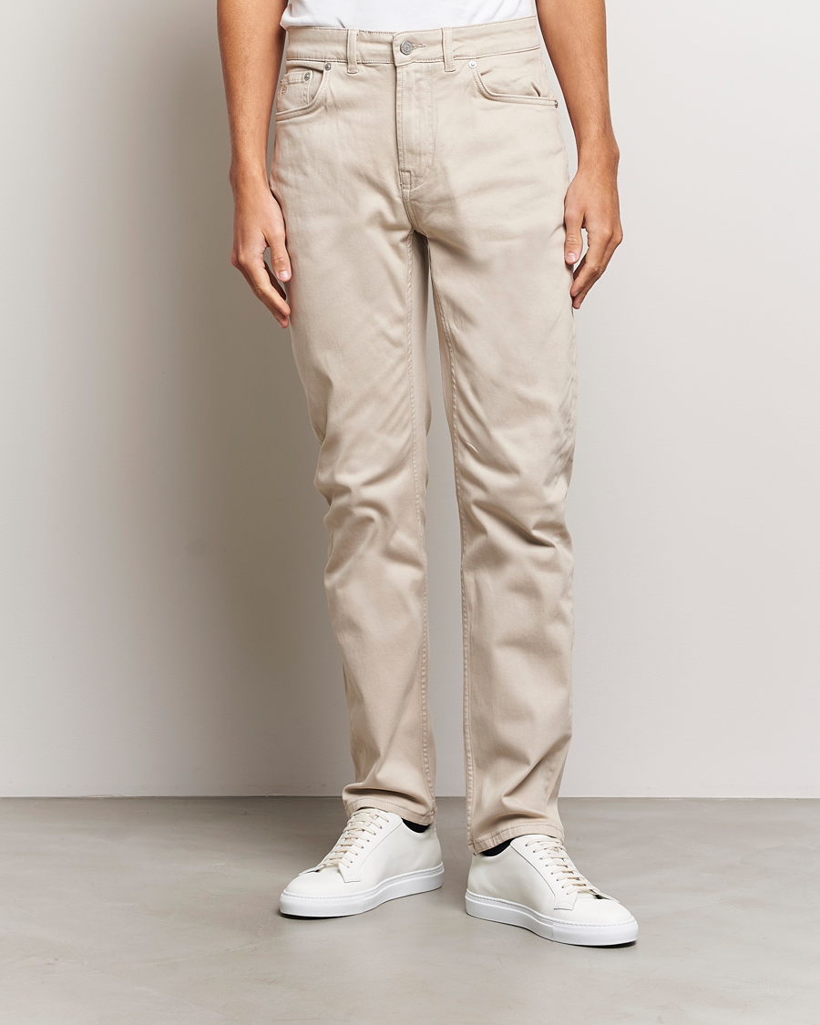 Herren | 5-Pocket-Hosen | Morris | James Brushed 5-Pocket Pant Khaki