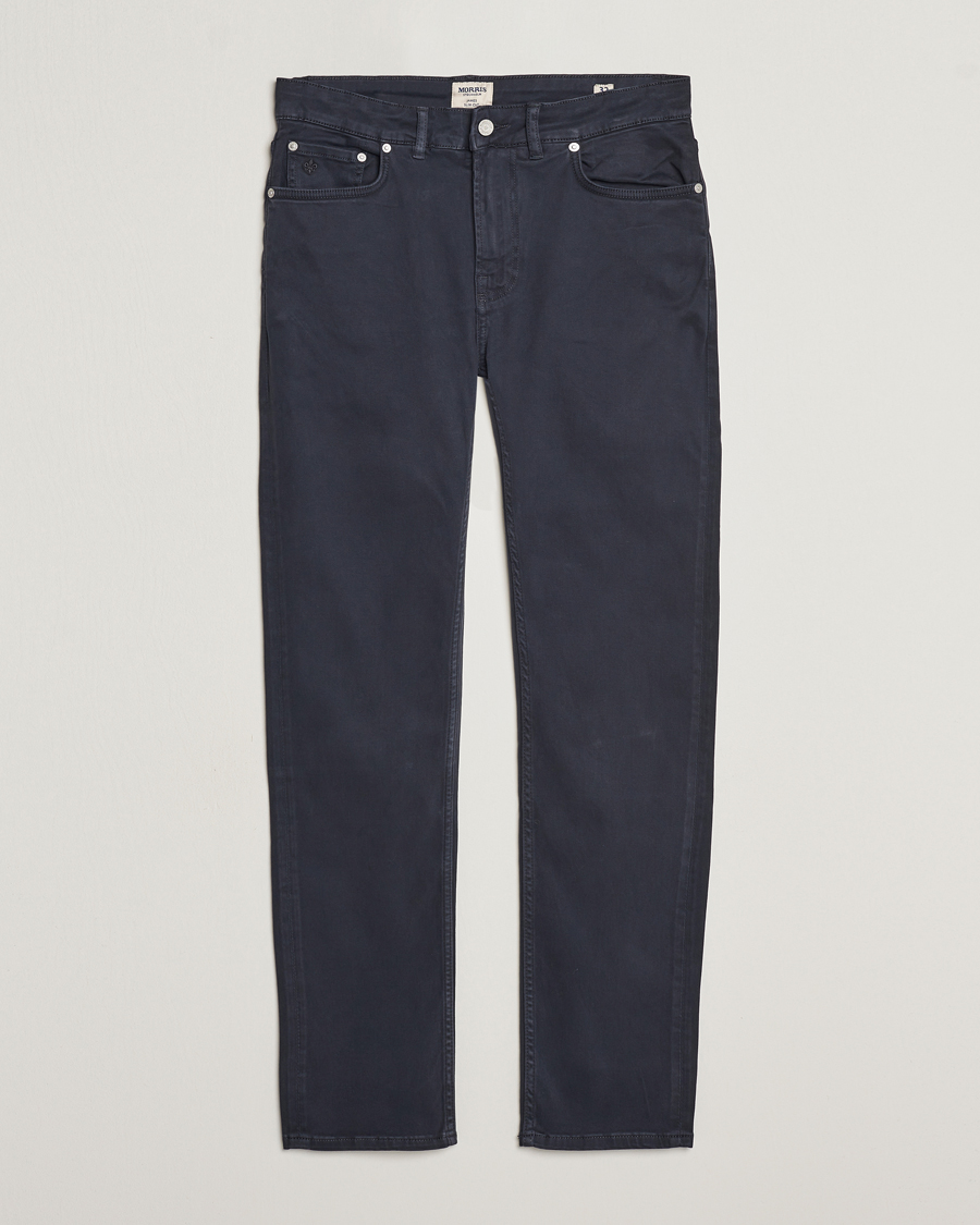 Herren | Hosen | Morris | James Brushed 5-Pocket Pant Blue