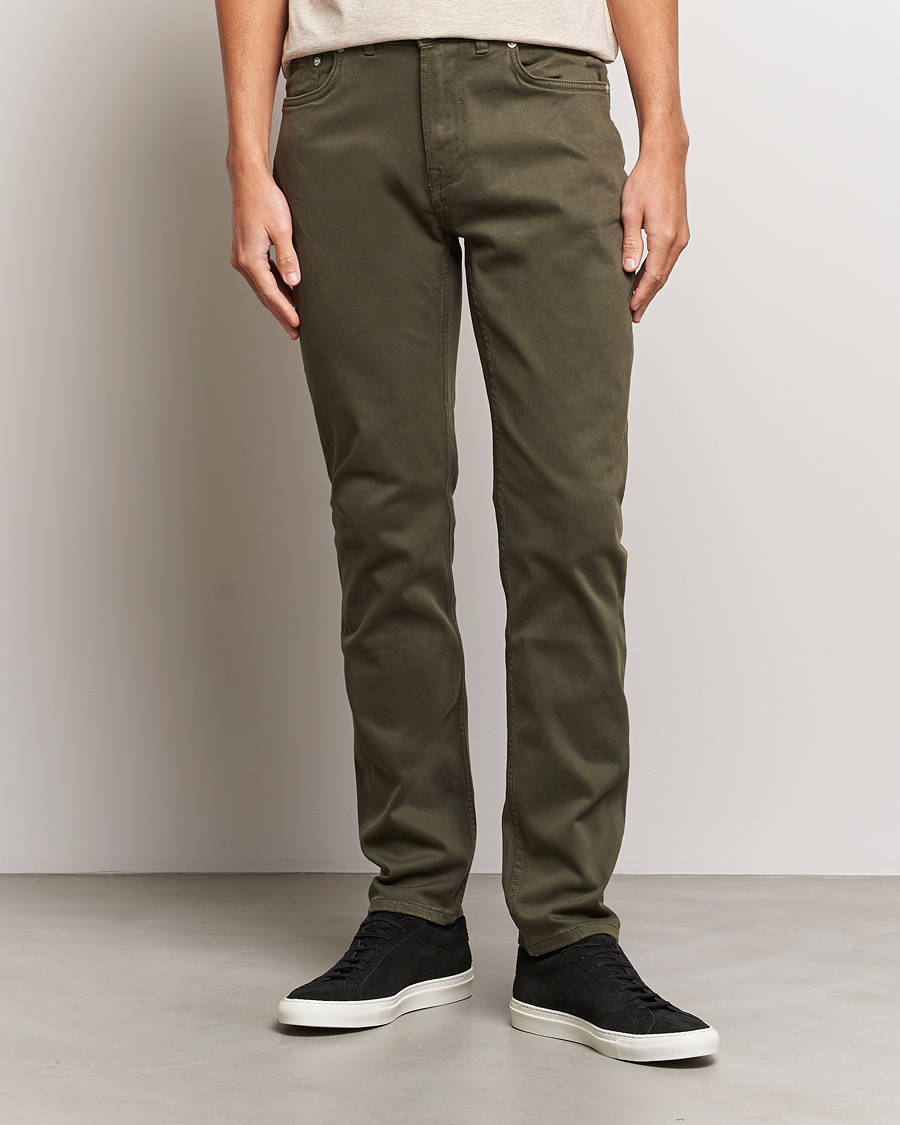 Herren | Hosen | Morris | James Brushed 5-Pocket Pant Olive