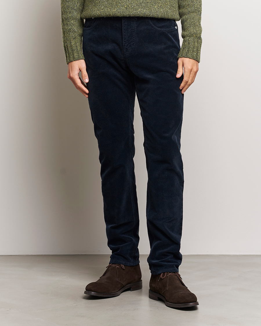 Herren | Hosen | Morris | James Corduroy 5-Pocket Pant Navy