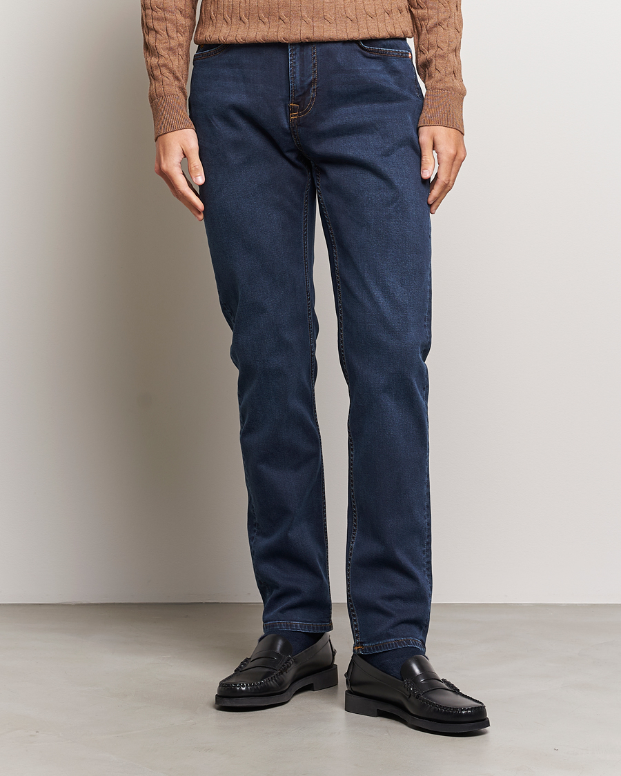 Herren | Slim fit | Morris | James Satin Jeans One Year Wash