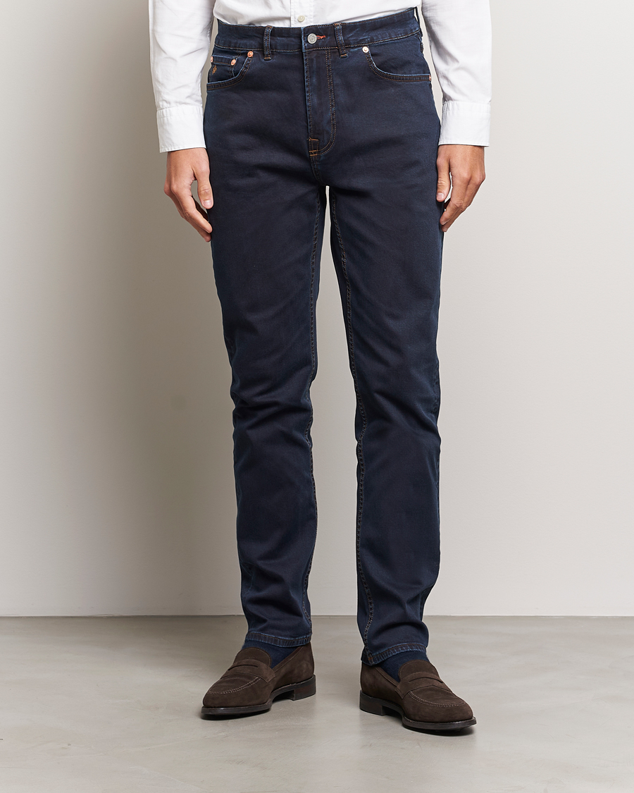 Herren | Hosen | Morris | James Satin Jeans Dark Blue