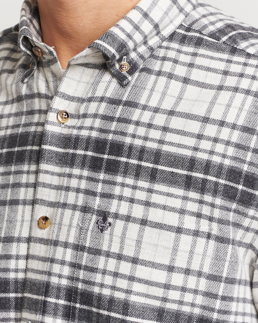 Herren | Hemden | Morris | Flanell Big Check Shirt Grey