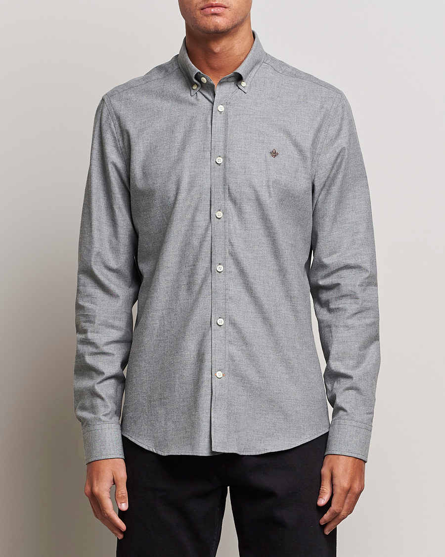 Herren | Hemden | Morris | Watts Flanell Shirt Light Grey