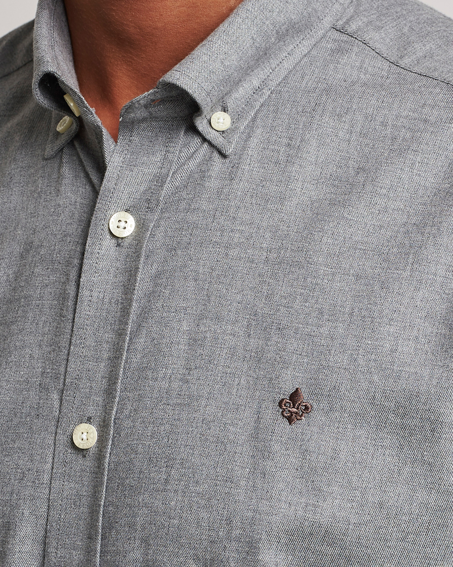Herren | Hemden | Morris | Watts Flanell Shirt Light Grey