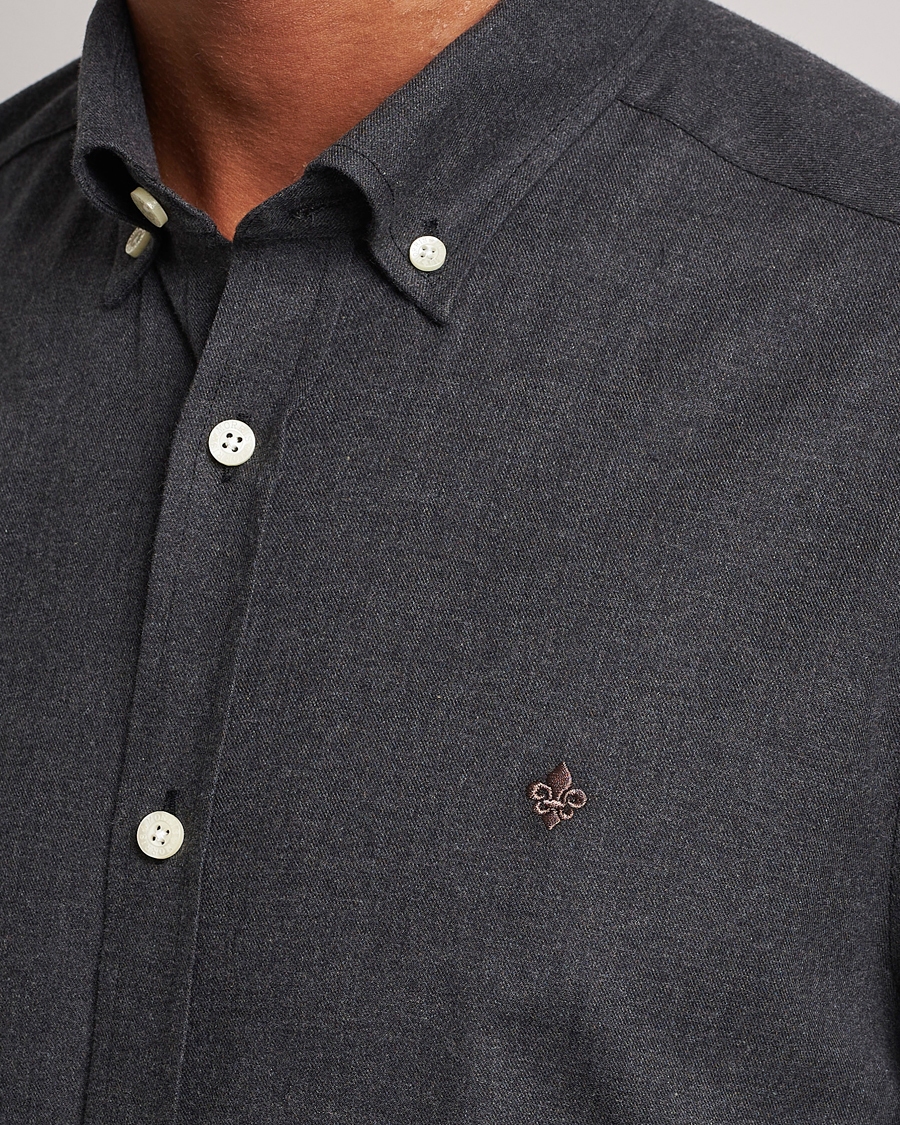 Herren | Hemden | Morris | Watts Flanell Shirt Dark Grey