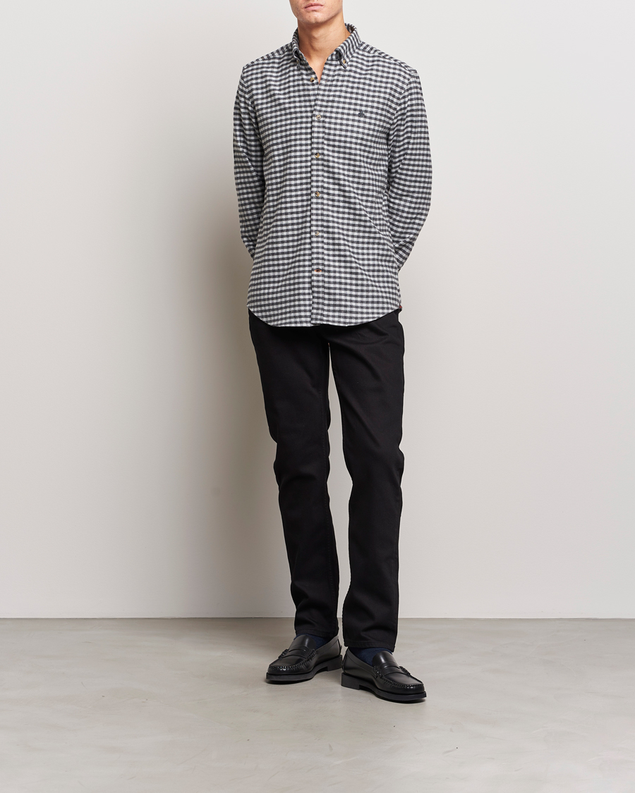 Herren | Hemden | Morris | Flanell Check Shirt Grey