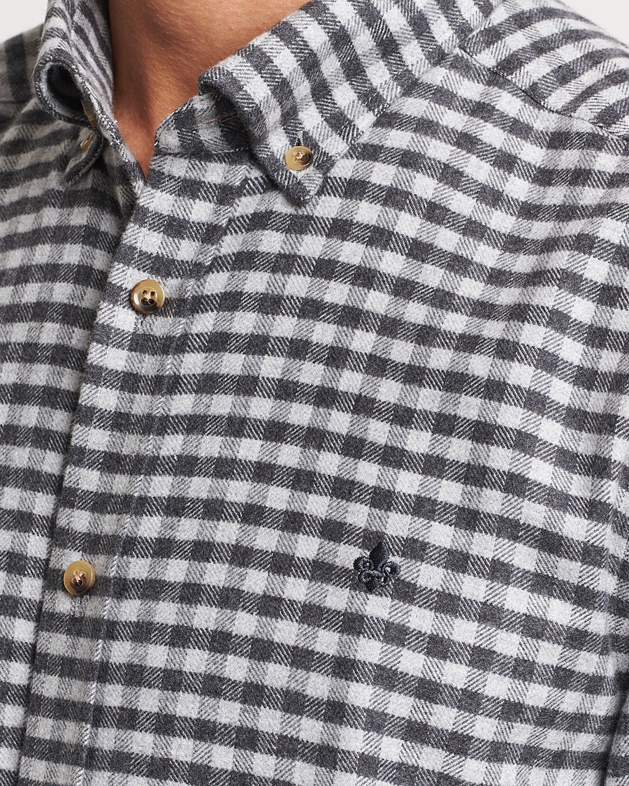 Herren | Hemden | Morris | Flanell Check Shirt Grey
